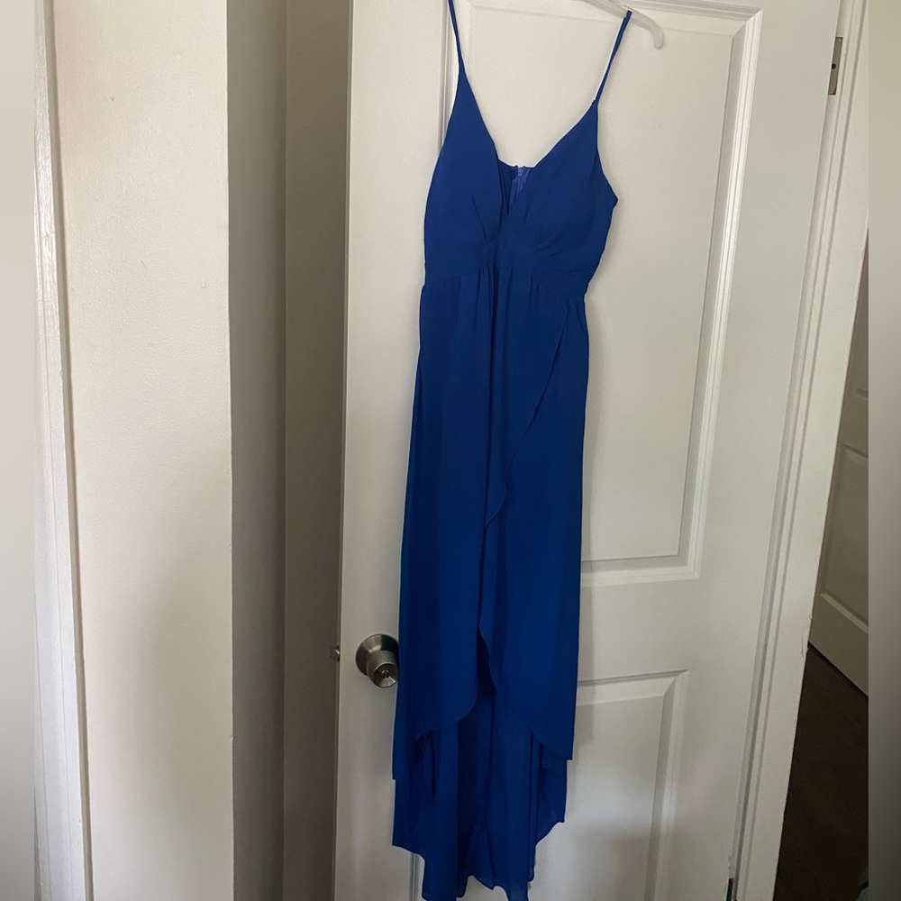 Iris, Blue high low dress